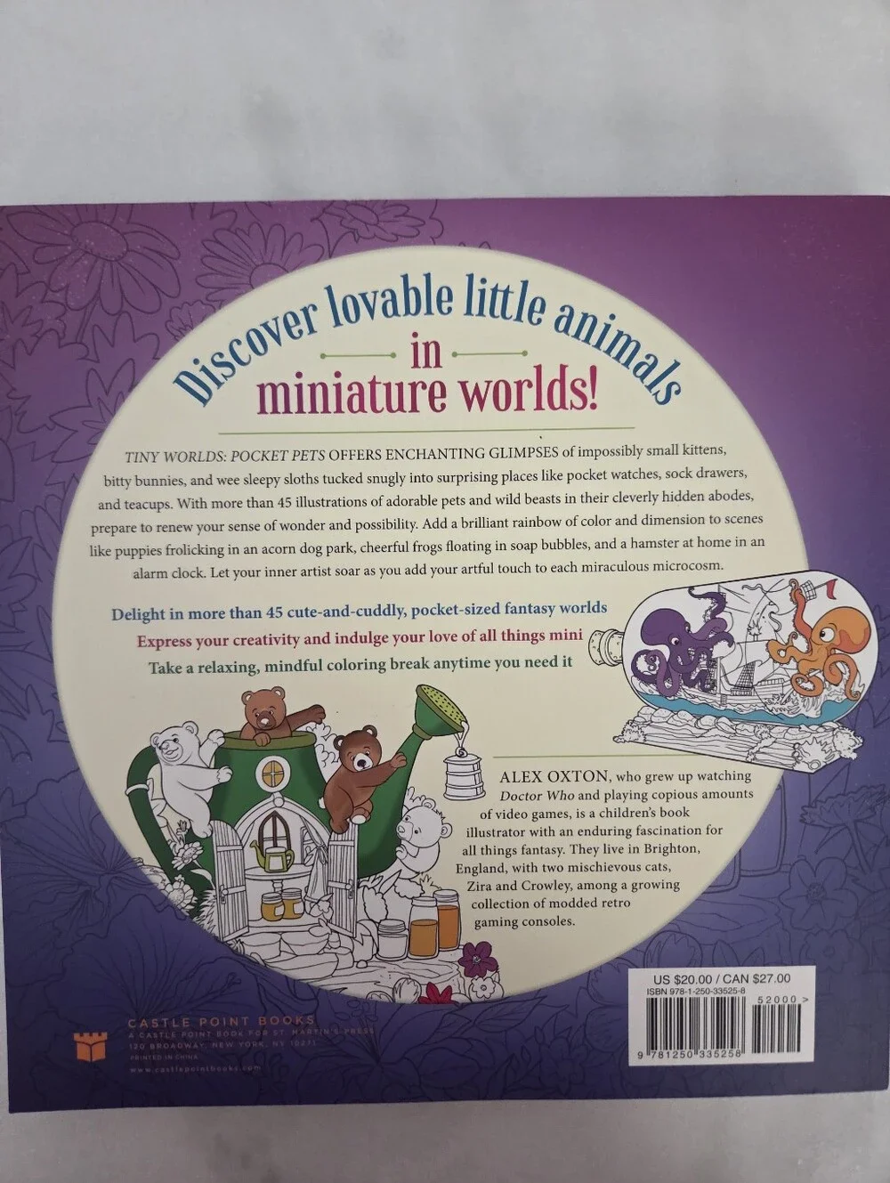 Tiny Worlds Pocket Pets Coloring Book